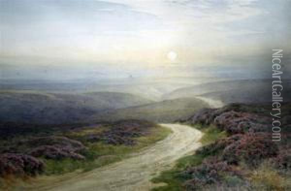Exmoor Oil Painting - Charles James Adams