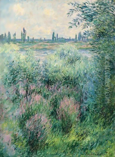 Bords De La Seine, Un Coin De Berge Oil Painting - Claude Oscar Monet