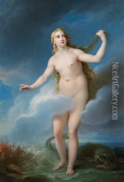 Geburt Der Venus Oil Painting - Friedrich Heinrich Fueger