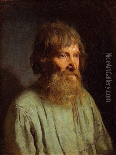Portrait D'homme Oil Painting - Ivan P. Stefanovski