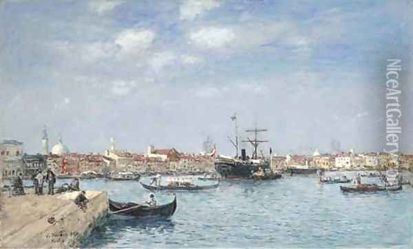 Venise, le Grand Canal Oil Painting - Eugene Boudin
