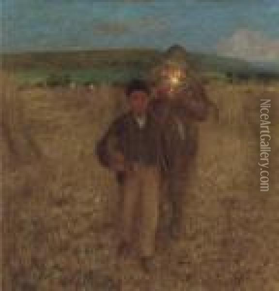 The Harvesters' Return Oil Painting - Edward William Stott