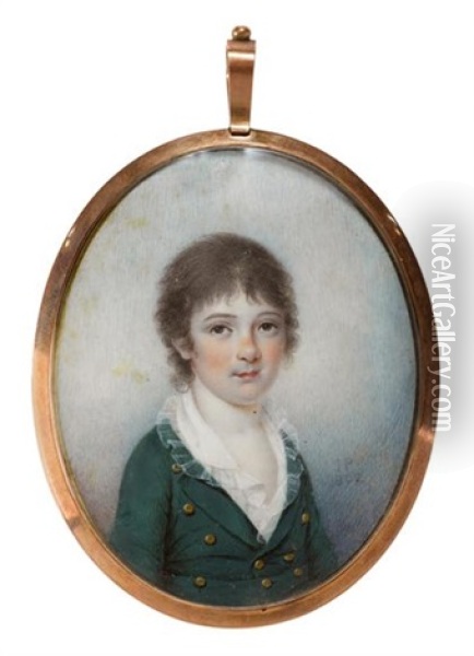 Portrait Of John Thomas Harris, Jr. Oil Painting - James Peale Sr.