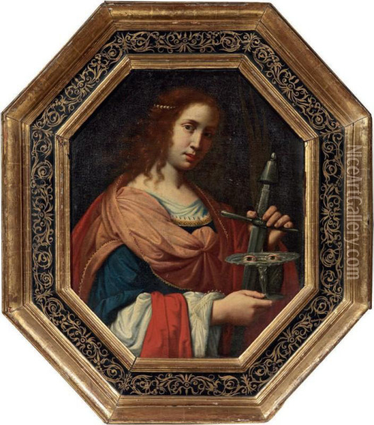 Santa Lucia Oil Painting - Cesare Dandini
