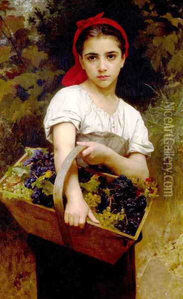 Vendangeuse [The Grape Picker] Oil Painting - William-Adolphe Bouguereau