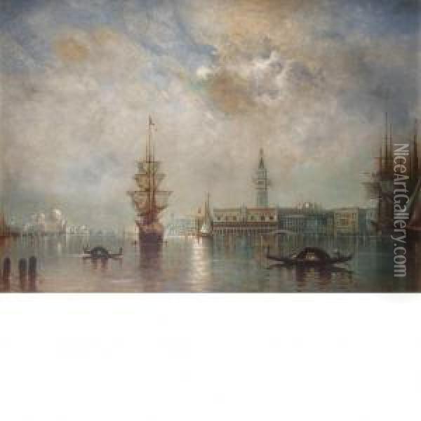 Venetian Scene Oil Painting - Gilbert Davis Munger