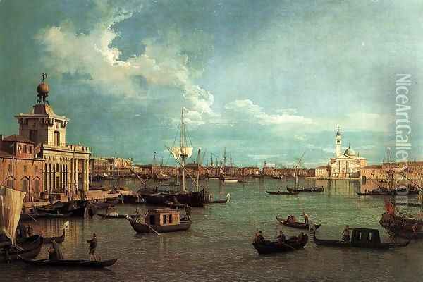 Venice The Bacino from the Giudecca Oil Painting - (Giovanni Antonio Canal) Canaletto