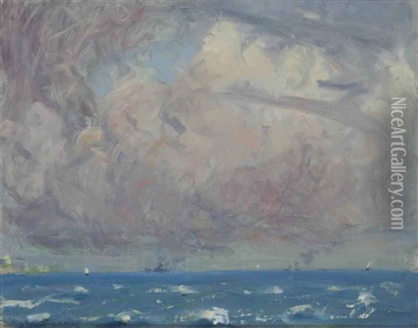 Crescent Beach, Bayville Oil Painting - Arthur Clifton Goodwin