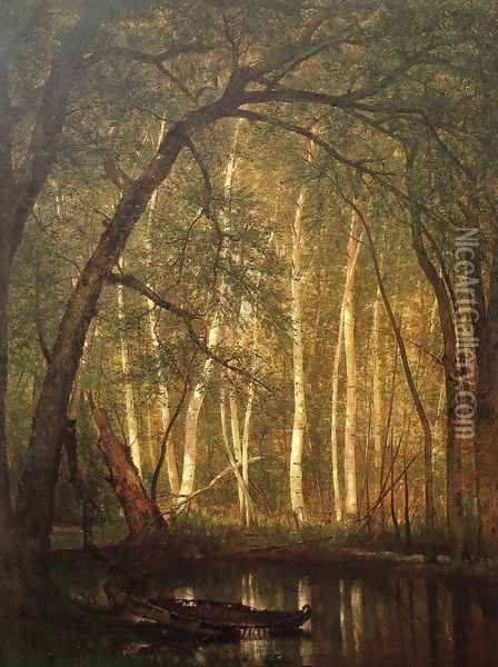 The Old Hunting Ground I Oil Painting - Thomas Worthington Whittredge