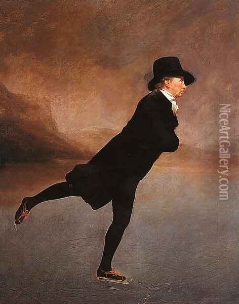 The Reverend Robert Walker Skating Oil Painting - Sir Henry Raeburn