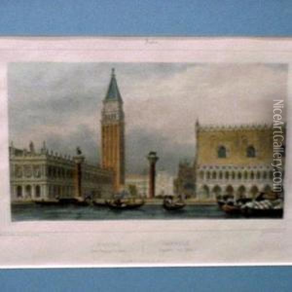 [venetian Views] Oil Painting - Laurent Deroy