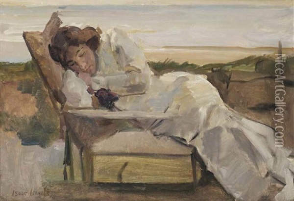 An Afternoon Rest In The Dunes Oil Painting - Isaac Israels