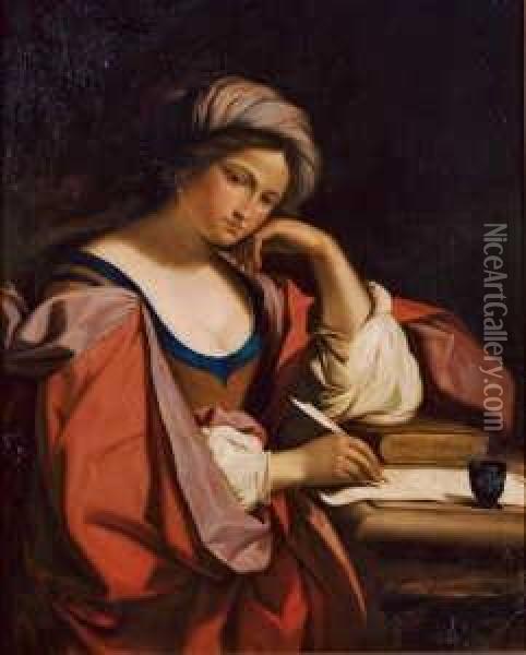 Sibilla
Persica. Oil Painting - Guercino
