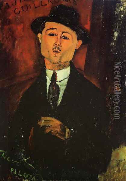 Paul Guillaume, Novo Pilota Oil Painting - Amedeo Modigliani