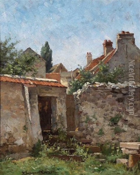 European Village Oil Painting - Emma Lampert Cooper