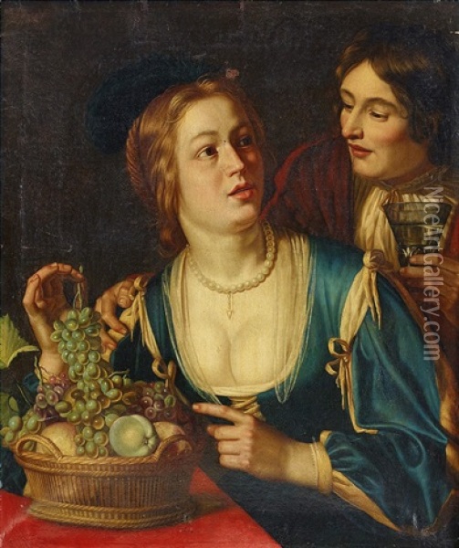 Allegory Of The Taste Oil Painting - Gerrit Van Honthorst