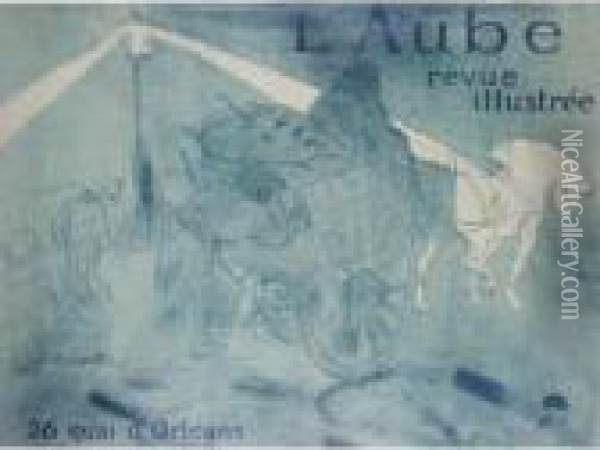 L'aube (delteil 363, Adhemar 220, Wittrock P23) Oil Painting - Henri De Toulouse-Lautrec