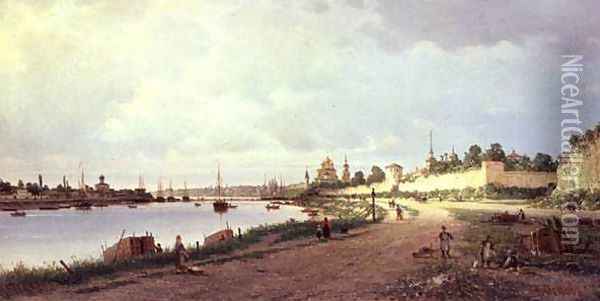Pskov, 1876 Oil Painting - Piotr Petrovitch Weretshchagin
