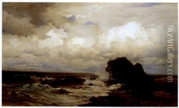 Sunlit Clouds Oil Painting - Mauritz Frederick Hendrick de Haas