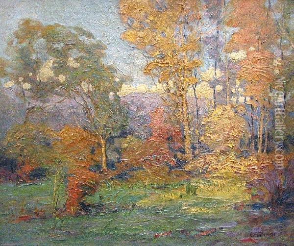 October In Wisconsin Oil Painting - Niels Nielsen