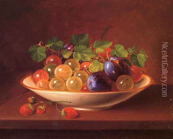 Still Life with Fruit Oil Painting - George Forster