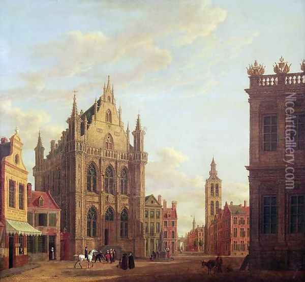 Bruges, 1824 Oil Painting - Augustus Wynantsz