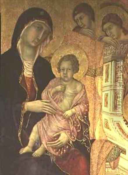 Maesta Madonna and Child Oil Painting - Buoninsegna Duccio di