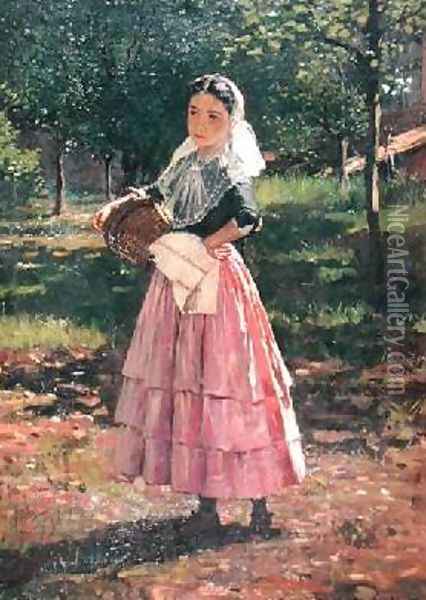 The Spanish Girl 1875 Oil Painting - William Ewart Lockhart