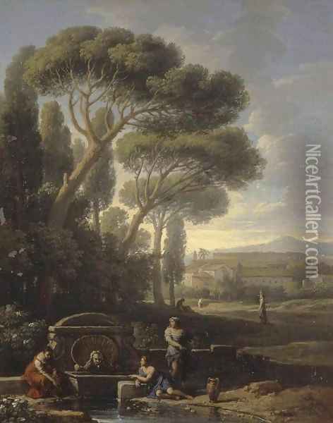Italian Landscape Oil Painting - Jan Frans Van Bloemen (Orizzonte)