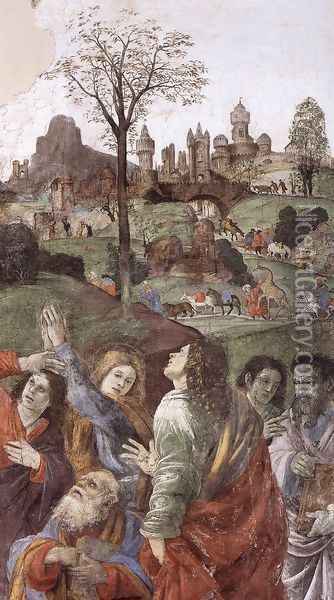 Assumption (detail-1) 1489-91 Oil Painting - Filippino Lippi