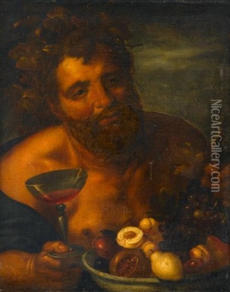 Bacchus Oil Painting - Johann Carl Loth