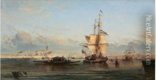 La Lagune A Venise Oil Painting - Felix Ziem