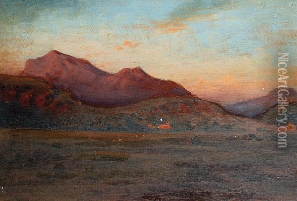 Evening Landscape Oil Painting - Joseph Farquharson