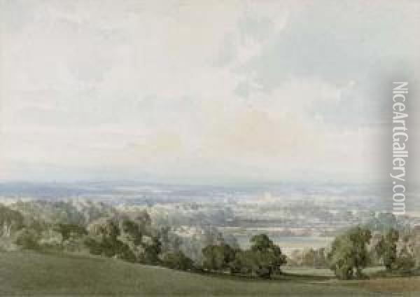 The Vale Of Tewkesbury Oil Painting - Charles Harrington