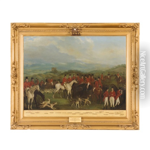 The Lanarkshire And Renfrewshire Hunt Oil Painting - John Mitchell