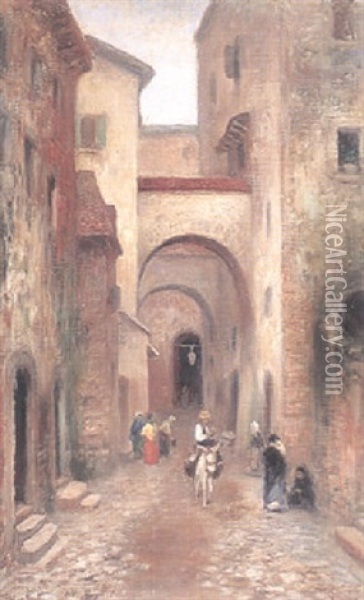 Grand I Assisi Oil Painting - Frans Wilhelm Odelmark