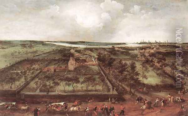 View of Kiel 1578 Oil Painting - Jacob Grimmer