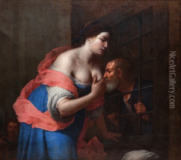 Carita Romana Oil Painting - Giovanni Martinelli