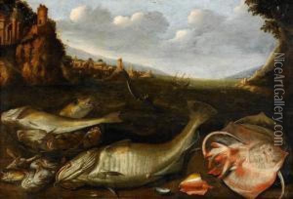 Fiskarfange Oil Painting - Willem Ormea