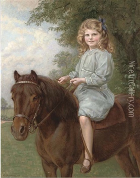 The Favourite Pony Oil Painting - John Bernard Munns