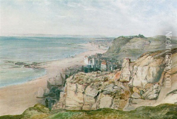 Hastings Oil Painting - Alfred Clint