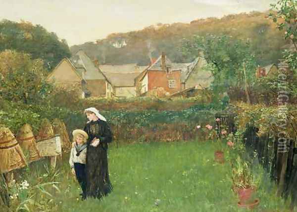 The Widow Oil Painting - Charles Napier Hemy