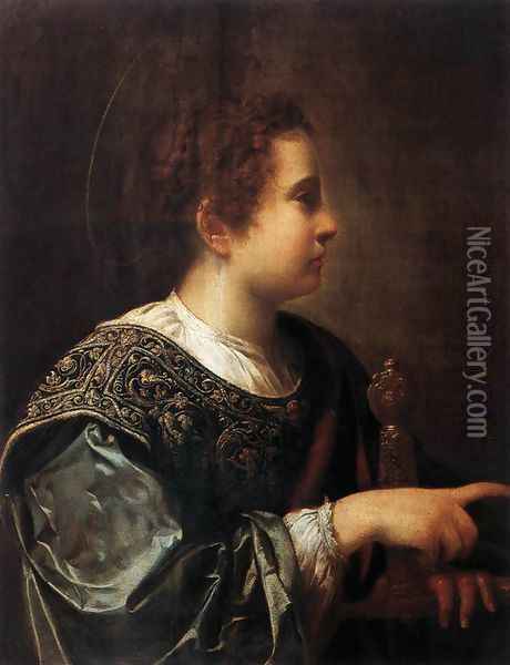Magdalene 1614-15 Oil Painting - Simon Vouet