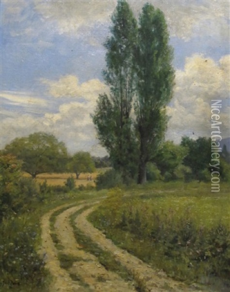 Chemin De Campagne Oil Painting - Roger-Joseph Jourdain