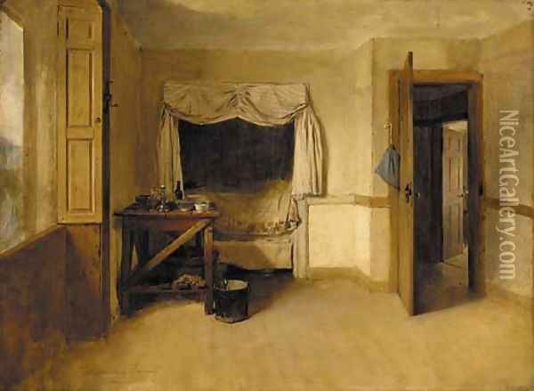 The cottage bedroom Oil Painting - Thomas Faed