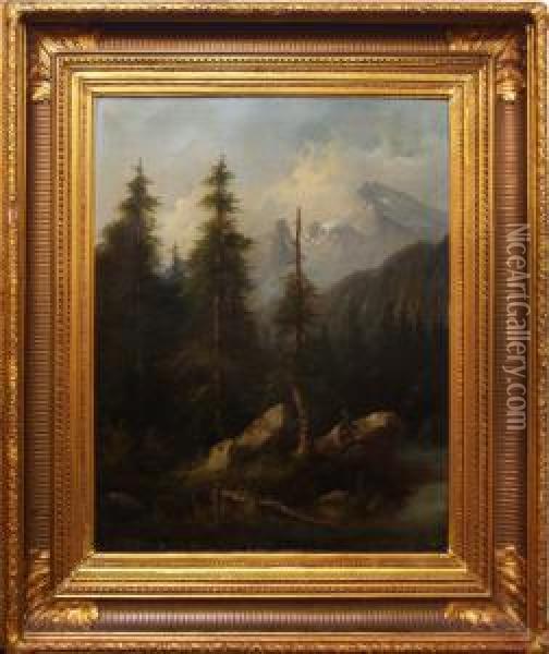 Z Tyrol Oil Painting - Eduard Boehm