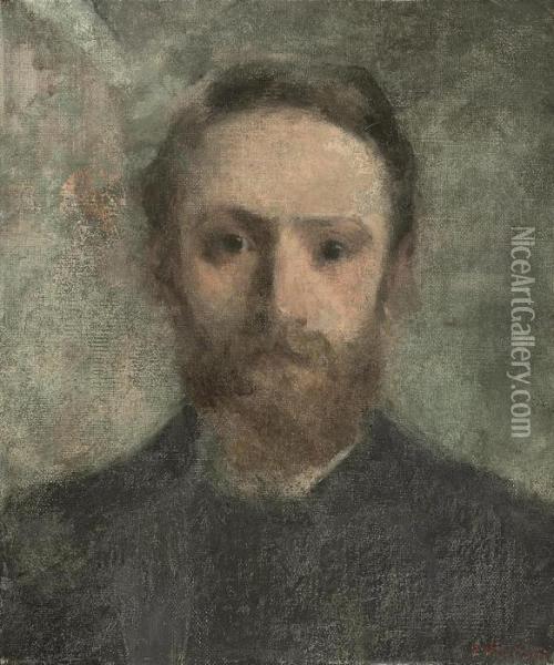 Autoportrait Oil Painting - Jean-Edouard Vuillard