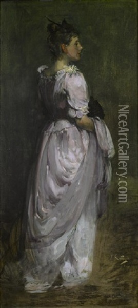 Miss Anne Spencer Oil Painting - James Guthrie