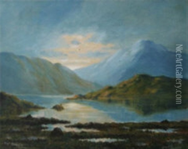 Evening On Killary, Connemara Oil Painting - Douglas Alexander