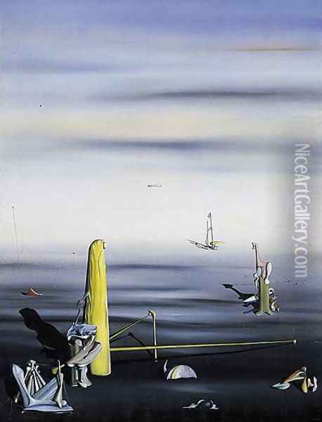 The Sun in Its Jewel Case Oil Painting - Yves Tanguy